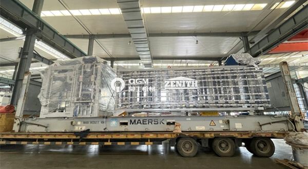 QGM nouvelle usine de blocs entièrement automatique ZN1200C au Mexique - Aide à la reconstruction locale après le tremblement de terre au Mexique