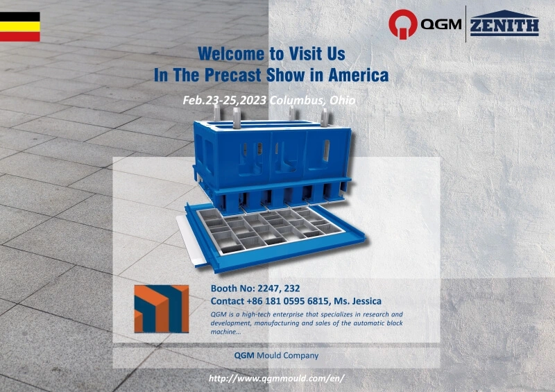 QGM ZENITH sera présent au Precast Show 2023