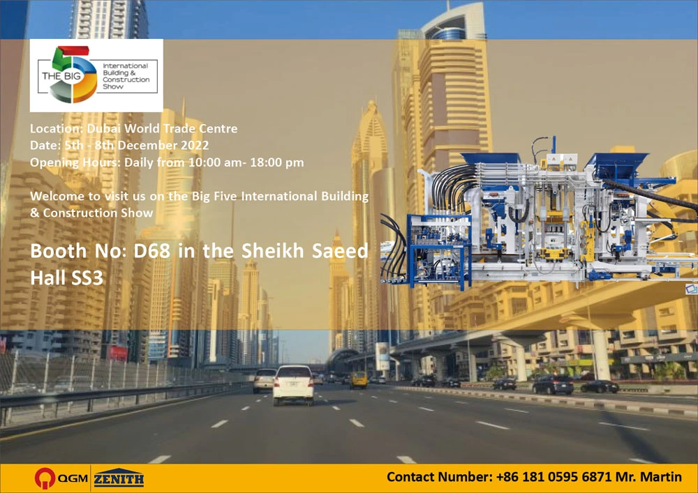 Le Groupe QGM sera présent au BIG 5 Show UAE 2022