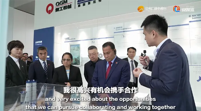 Travaillons ensemble pour construire l’avenir des infrastructures ! Le vice-président de la Micronésie visite QGM Machinery